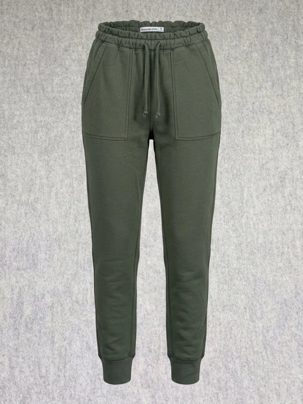Abercrombie Olive Green Drawstring Jogger Pants
